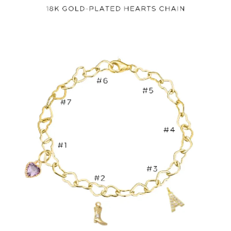 Charm Bracelet with Assorted Charms - Adjustable Silver Bracelet for Women & Girls - Perfect for Gifts, Birthdays & Everyday Wear