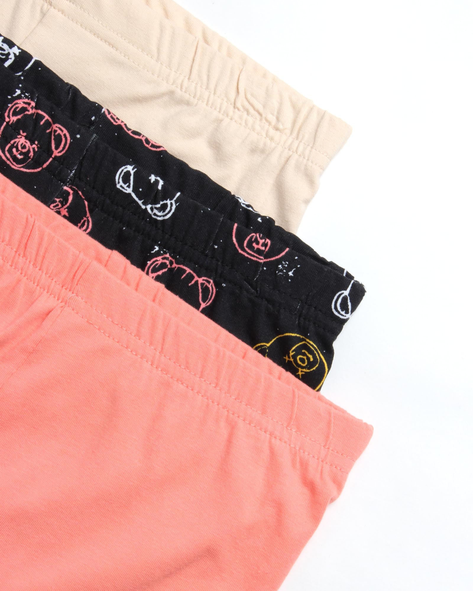 Real Love Girls' Active Shorts - 3 Pack Stretchy Bike Shorts for Gym, Yoga & Play - Cute Fashion Athletic Shorts for Girls Age 7-16 - Perfect for School, Sports & Everyday Wear