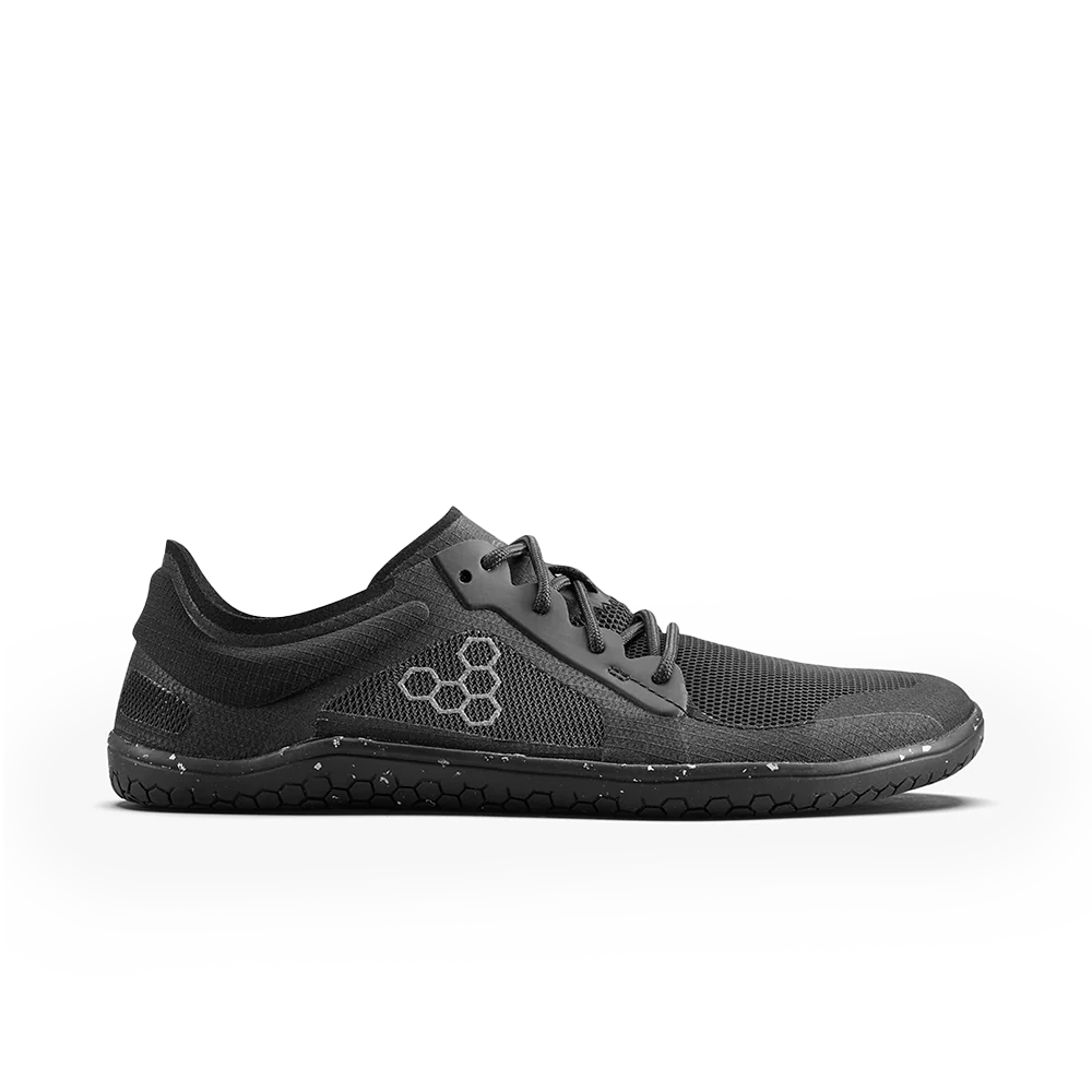 Vivobarefoot Primus Lite 3.5 Men's Barefoot Shoes - Obsidian Color | Lightweight Minimalist Running & Gym Training Shoes for Natural Movement