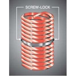 Recoil 15242MA Tanged Screw-Locking Coil Threaded Insert - Helical M24x3 Metric Coarse Thread - 24mm Length - 304 Stainless Steel - for Automotive, Machinery & Industrial Equipment Repair