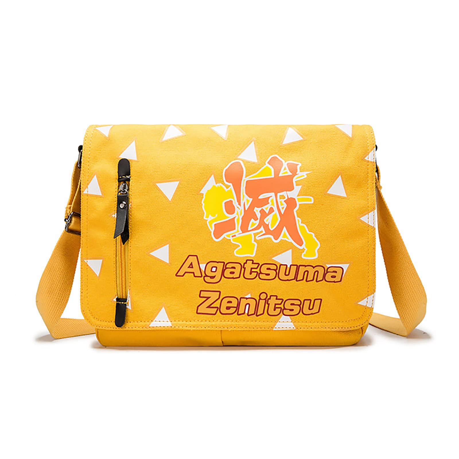 Demon Slayer Cosplay Backpack - Waterproof Canvas Shoulder Bag for Anime Fans, Unisex Casual Daypack, Perfect for Conventions & Travel
