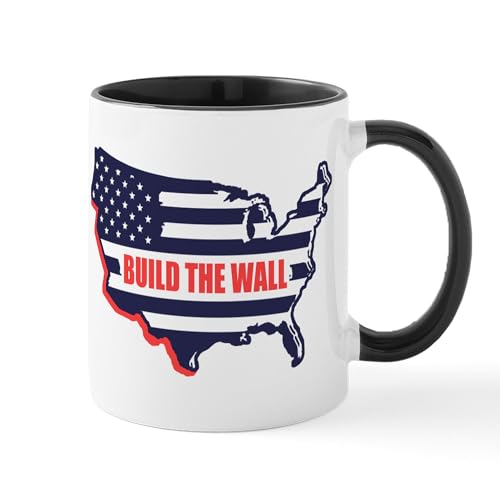 White/Black Inside - Build The Wall Mugs