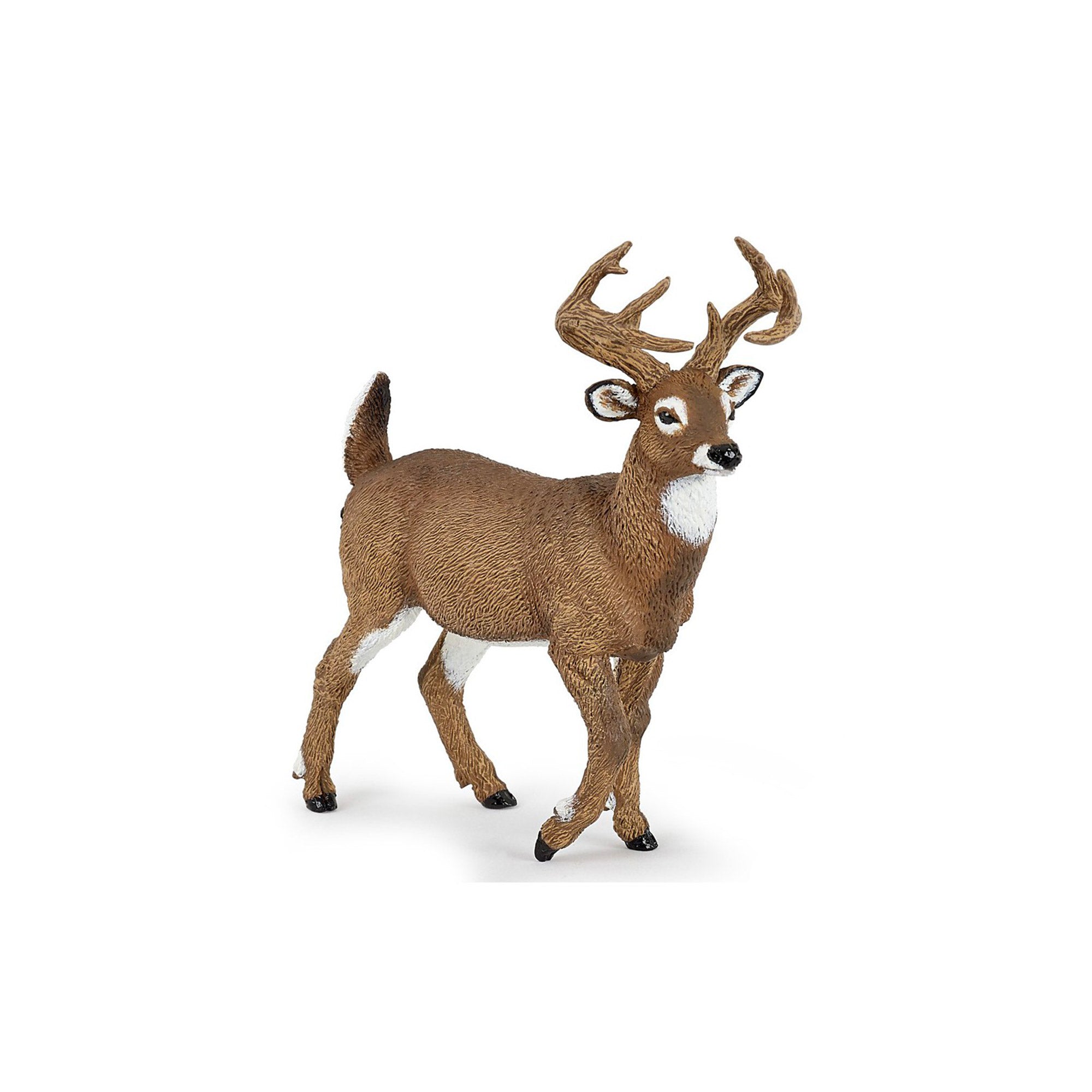 Realistic White-Tailed Deer Figurine - Handcrafted Animal Statue for Home Decor, Nature Lovers & Collectors | Perfect for Shelf Display, Garden Accent or Wildlife-Themed Gifts