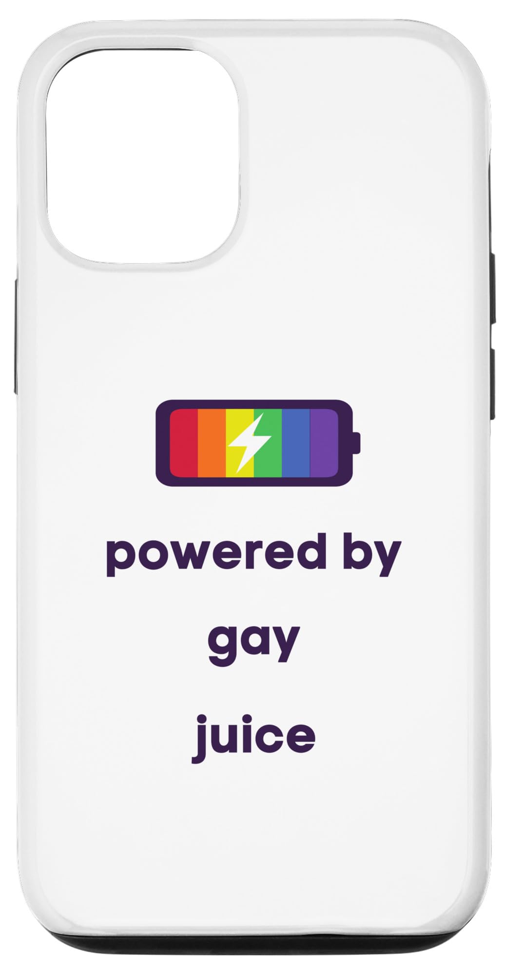 Funny LGBTQ Pride Case for iPhone 12/12 Pro - Colorful Rainbow Design - Durable Protective Phone Cover - Perfect for Pride Month, LGBTQ Events & Everyday Use