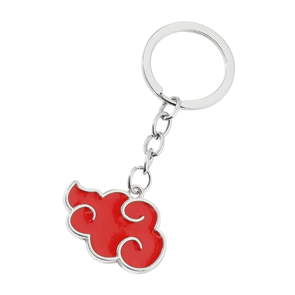 Stainless Steel Anime Pendant Necklace Set with Free Keychain - 2 Pack Red Elegant Jewelry for Cosplay, Gift Giving & Anime Enthusiasts