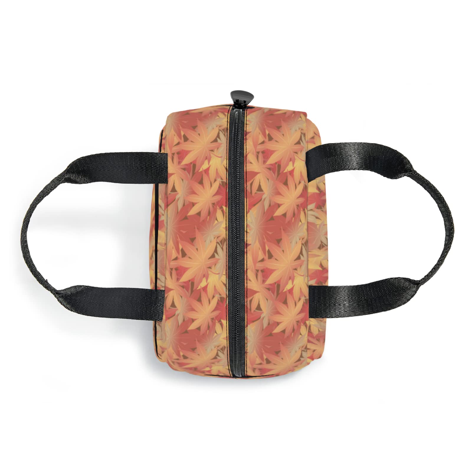 Japanese Maple Leaf Insulated Lunch Tote Bag - Reusable Thermal Lunch Box with Front Pocket for Women & Men | Perfect for School, Office, Picnic, and Autumn Outings