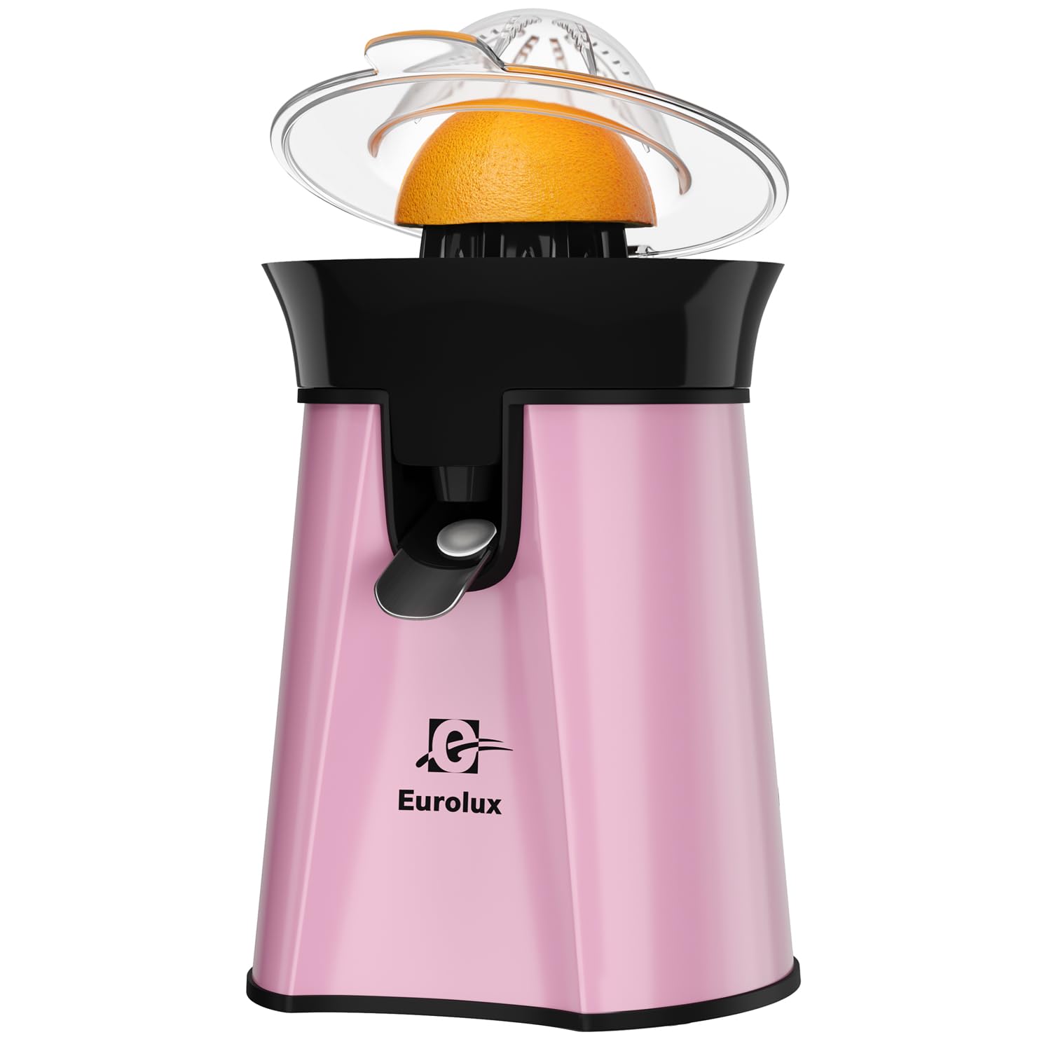 Premium Eurolux Electric Orange Juicer - Powerful Citrus Squeezer for Lemon, Lime & Grapefruit | High-Speed Motor with 2 Size Cones | Dishwasher Safe & Easy to Clean | Perfect for Breakfast, Juice Bars & Healthy Living