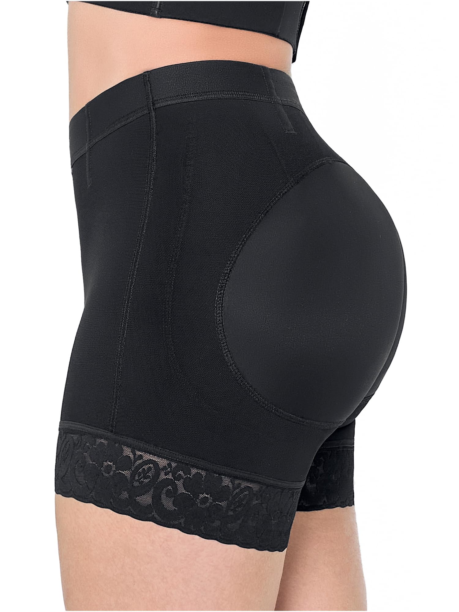 MARIAE Colombian Compression Shorts for Women – High Waist Slimming Shapewear for Workout & Everyday Wear | Fajas Colombianas Postpartum & Tummy Control