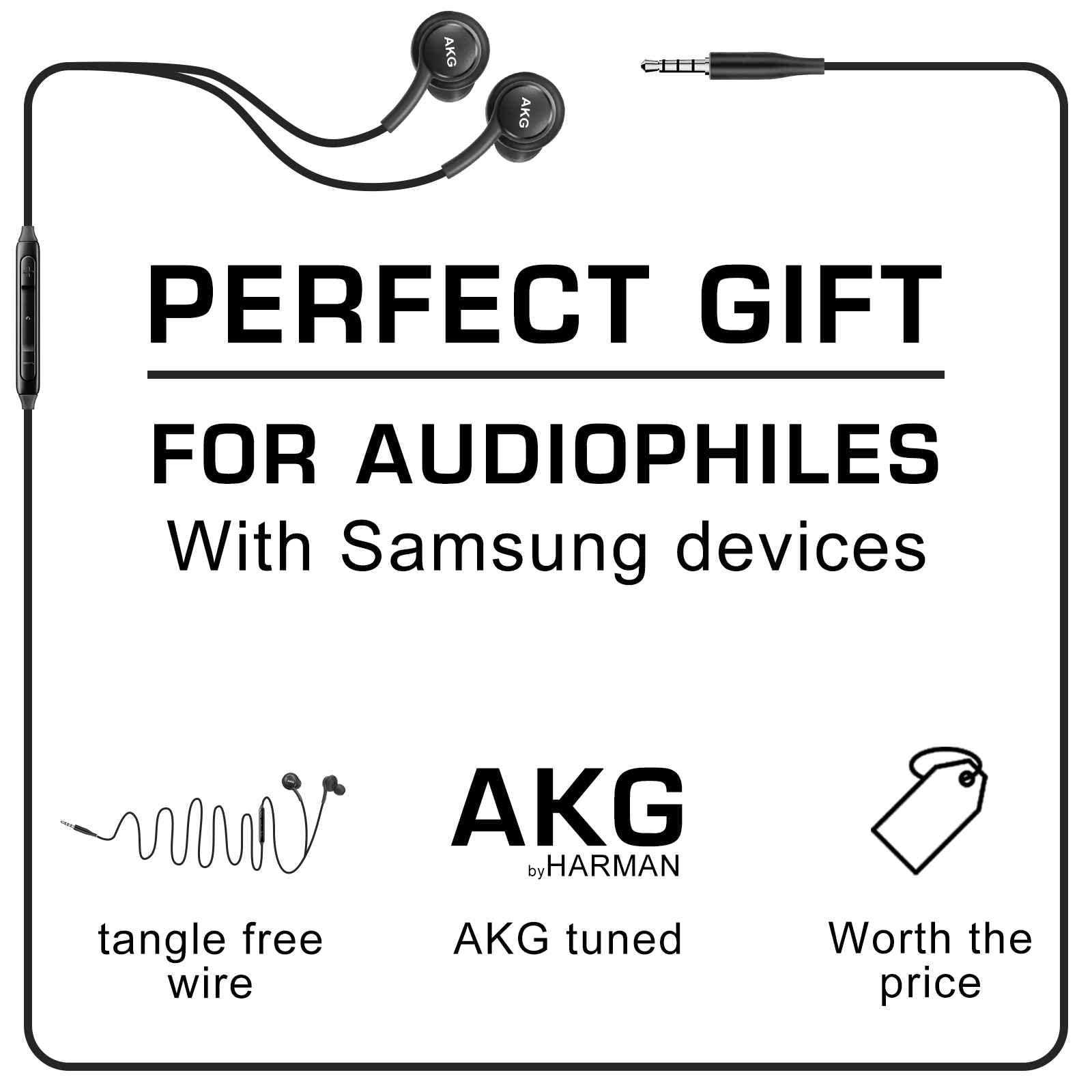 OEM UrbanX Wired Stereo Headphones with Microphone & Volume Control - Compatible with Honor Play 4T - Noise Cancelling Gaming Headset (Black) - US Warranty Included - Perfect for Gaming, Music & Calls
