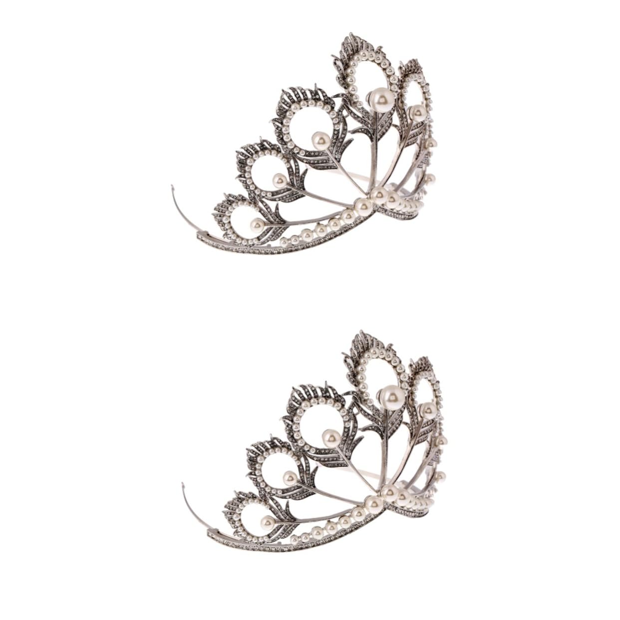 Minkissy Impress 2-Piece Rhinestone Bridal Headband Set - Sparkling Bride Crown Hair Accessories for Weddings, Bachelorette Parties & Special Occasions