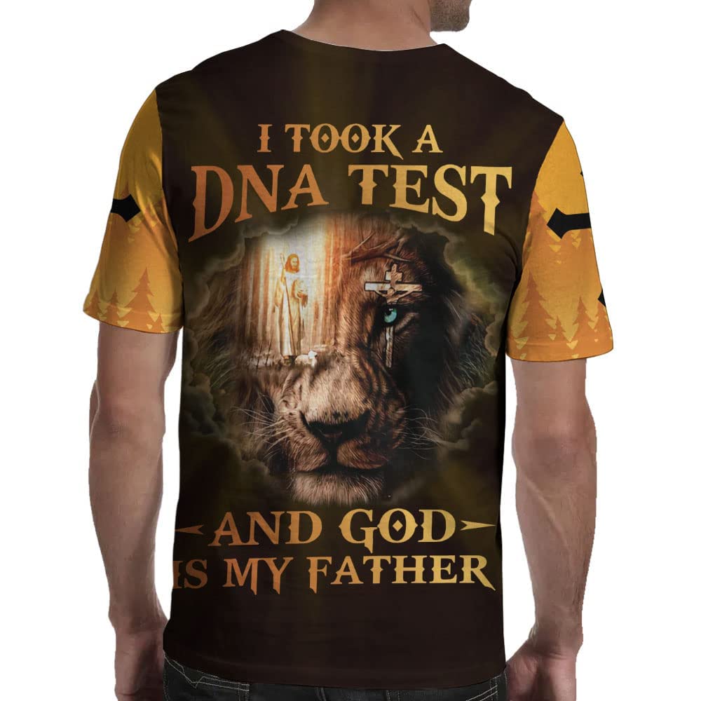 MDPrints Christian T-Shirts for Men - Religious Jesus Shirt with Cross Design - Faith-Inspired Apparel for Church, Bible Study & Daily Wear