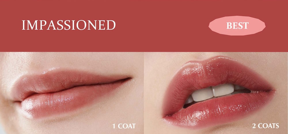 Hince Mood Enhancer Lip Glow - 5.5g Hydrating Lip Balm (#LW005 Impassioned) for Soft, Shiny Lips | Perfect for Daily Wear & Special Occasions