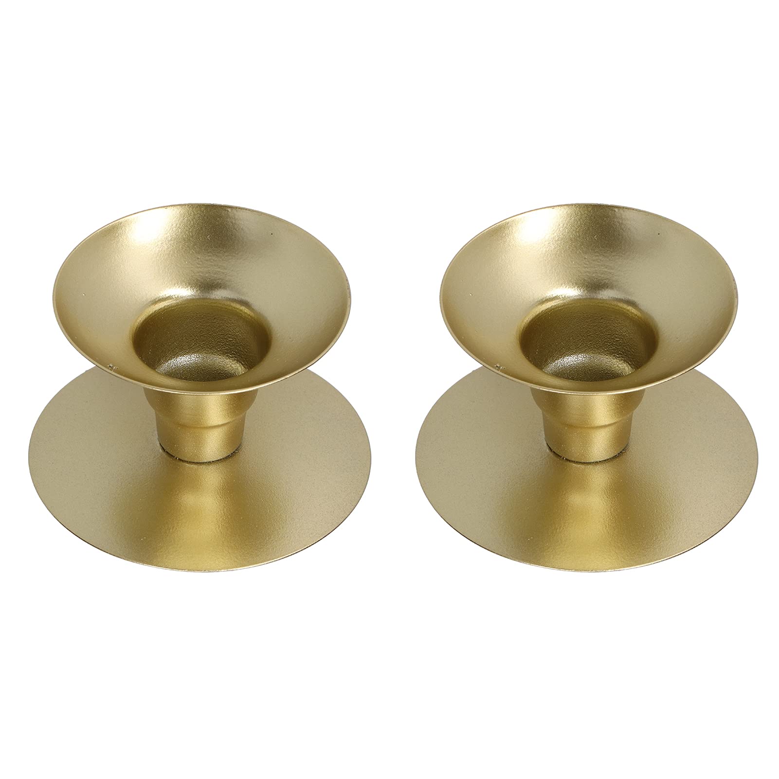 2Pcs Metal Candle Holders - Elegant Nordic Style Candle Sticks for Wedding, Dining Table & Party Decor - Perfect for Centerpieces, Romantic Dinners & Holiday Decorations