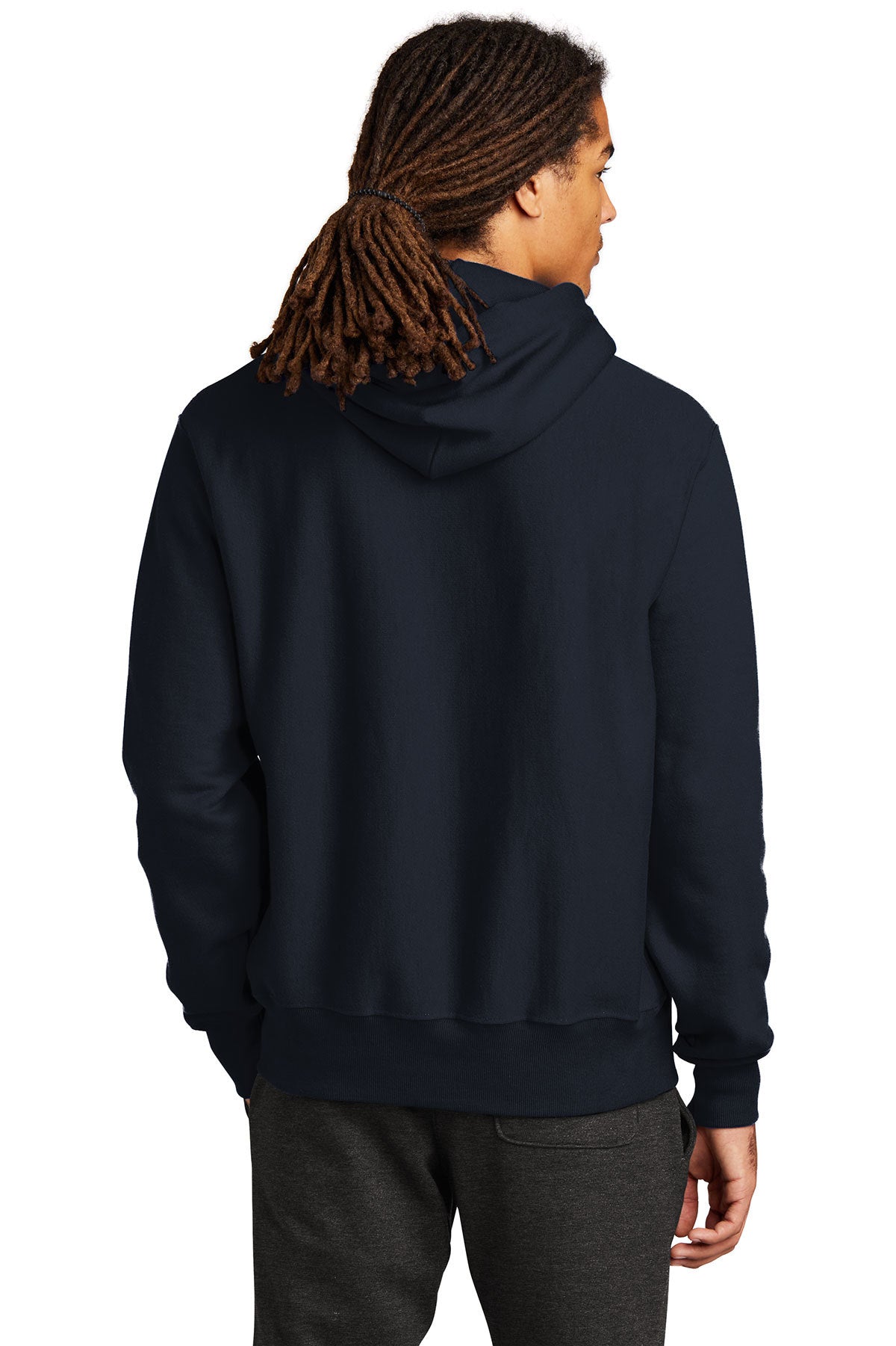 Champion Reverse Weave Hooded Sweatshirt for Men & Women | Navy Blue Pullover Fleece Hoodie | Gym, Casual Wear & Outdoor Activities