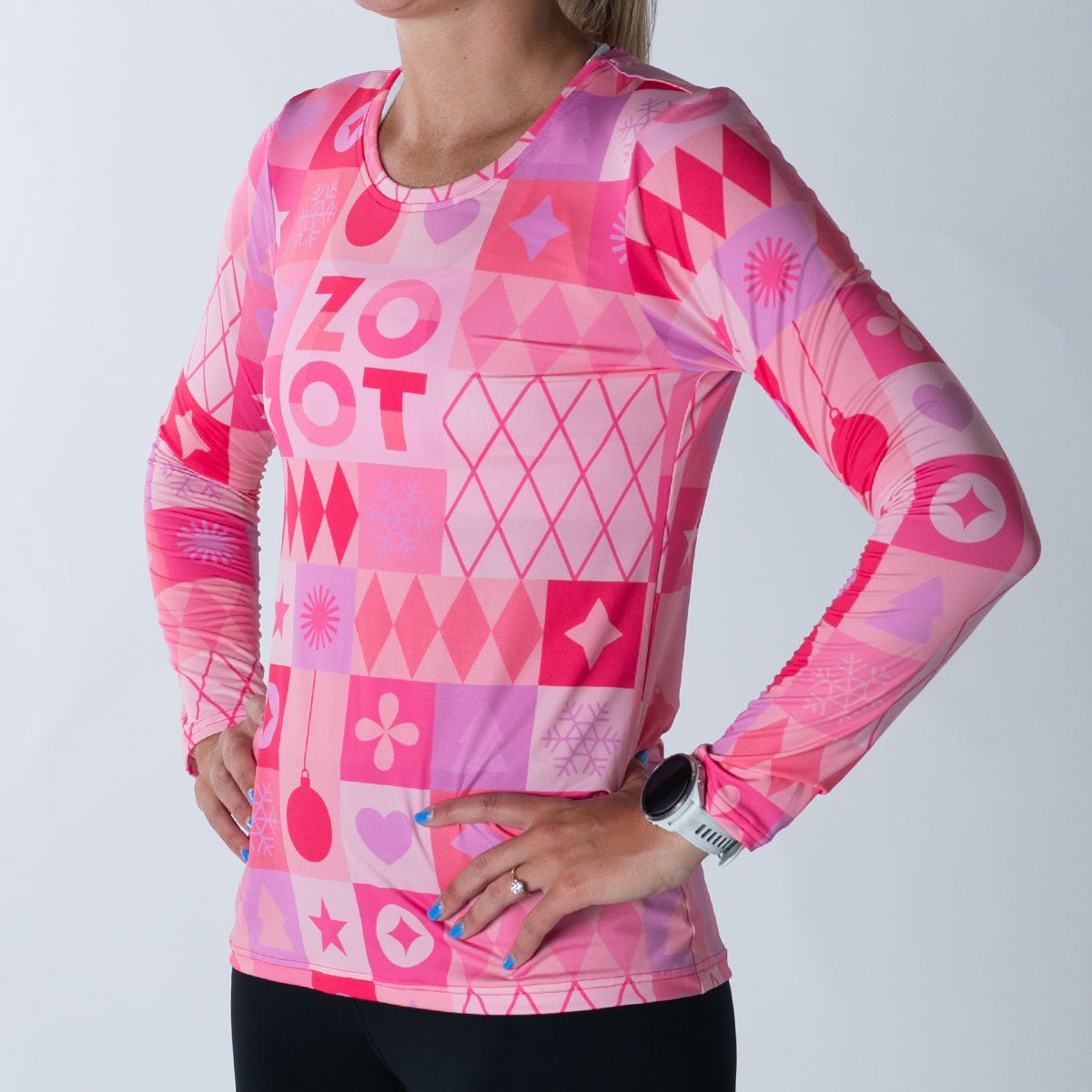 Women's Limited Run Long Sleeve Tee - Holiday Spirit Graphic T-Shirt for Christmas & Winter Festive Season | Casual Wear, Gift Ideas, Party Outfits