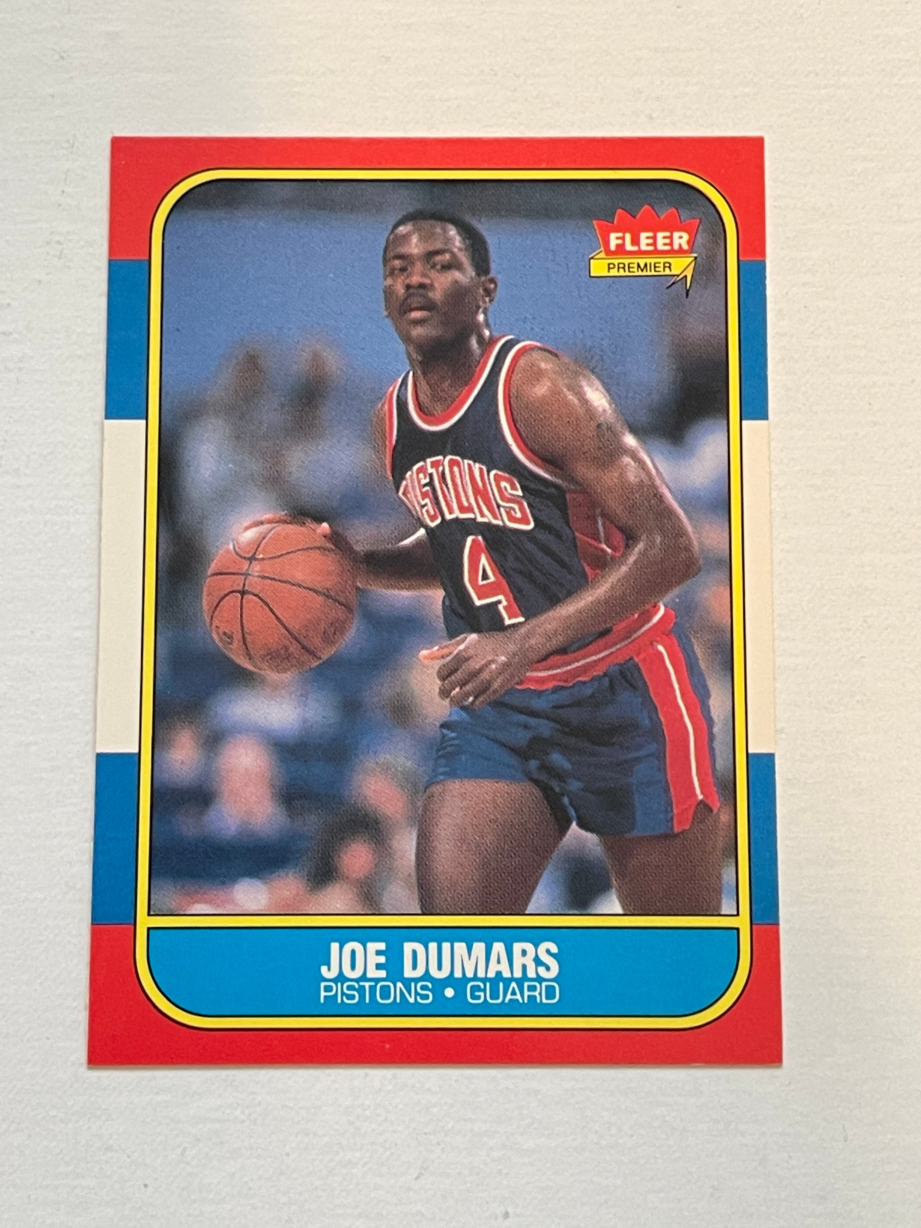 1986 Joe Dumars Fleer Rookie Basketball Card - High Grade Condition - Perfect for Collectors, Sports Memorabilia & NBA Fans