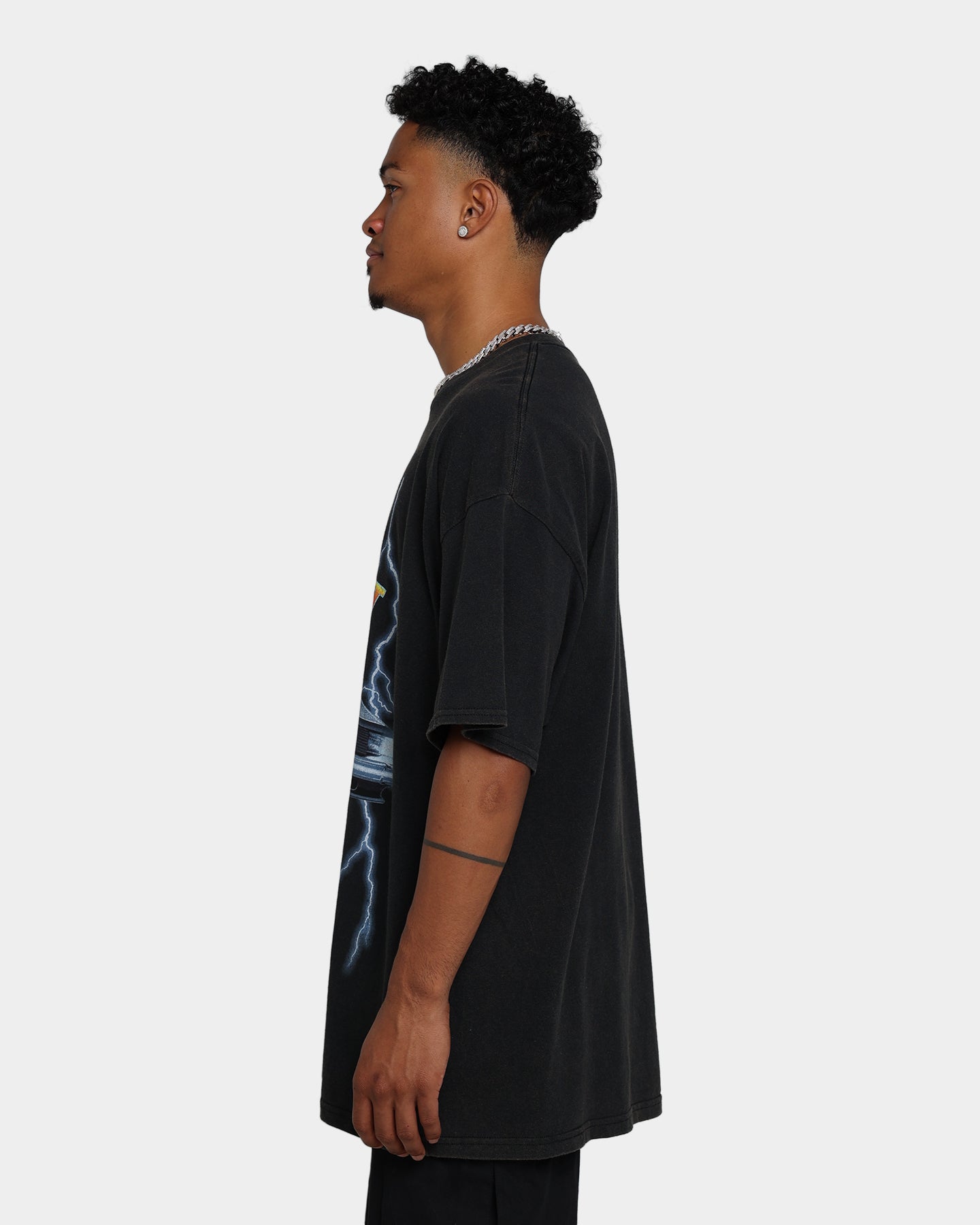 Vintage Back To The Future 2 Movie T-Shirt - Retro Washed Black Tee - Perfect for 80s Theme Parties, Cosplay & Nostalgic Fashion