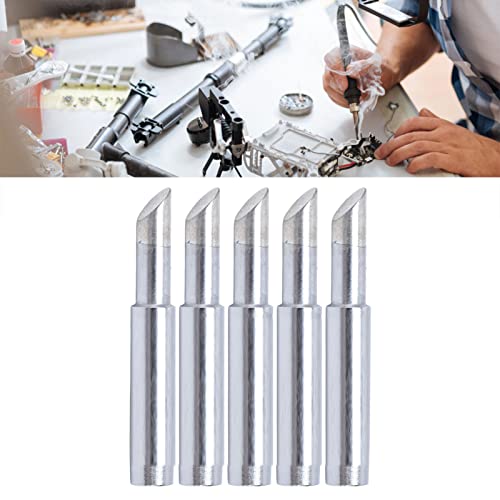 5PCS 900M-T-5C Soldering Iron Tips for Internal Heating Constant Temperature Electric Welding - High Quality Copper Replacement Tips for DIY Electronics Repair and Circuit Board Soldering