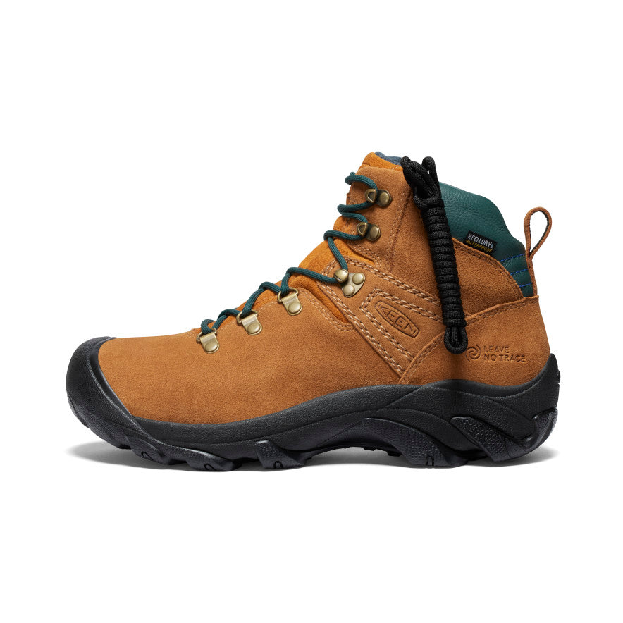 KEEN Men's Pyrenees Waterproof Hiking Boots - Lightweight & Durable for Outdoor Adventures | Maple/Marmalade Color | Perfect for Trail Hiking, Camping & Backpacking