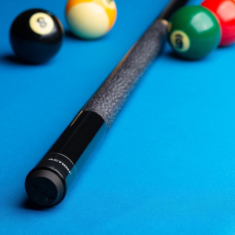 Premium Black Linen-Wrapped Action Break Jump Billiards Pool Cue Stick - Professional Billiard Accessory for Tournaments & Home Game Rooms