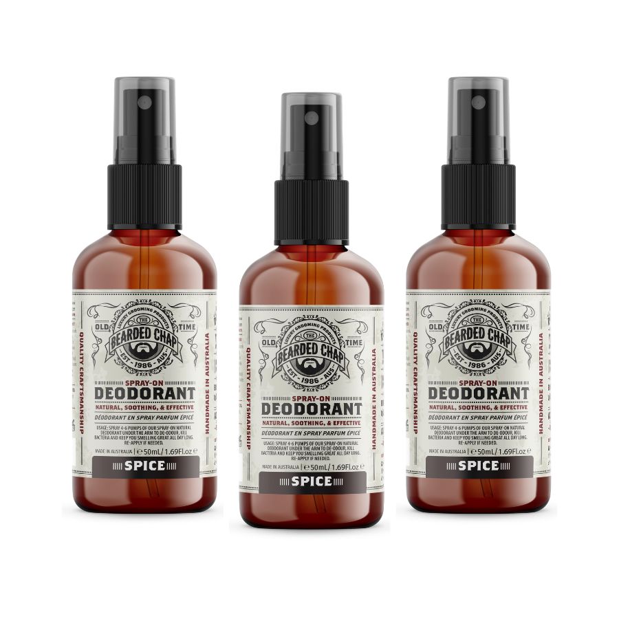 Natural Deodorant 3 Pack for Men & Women - Aluminum Free, Long Lasting Odor Protection - Perfect for Gym, Work & Daily Use