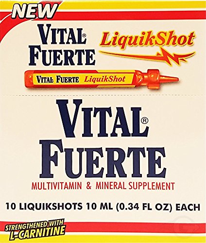 Liquid Shot Multivitamin Dietary Supplement - 10 Units (Pack of 6) | Energy Boost & Immune Support for Active Lifestyles