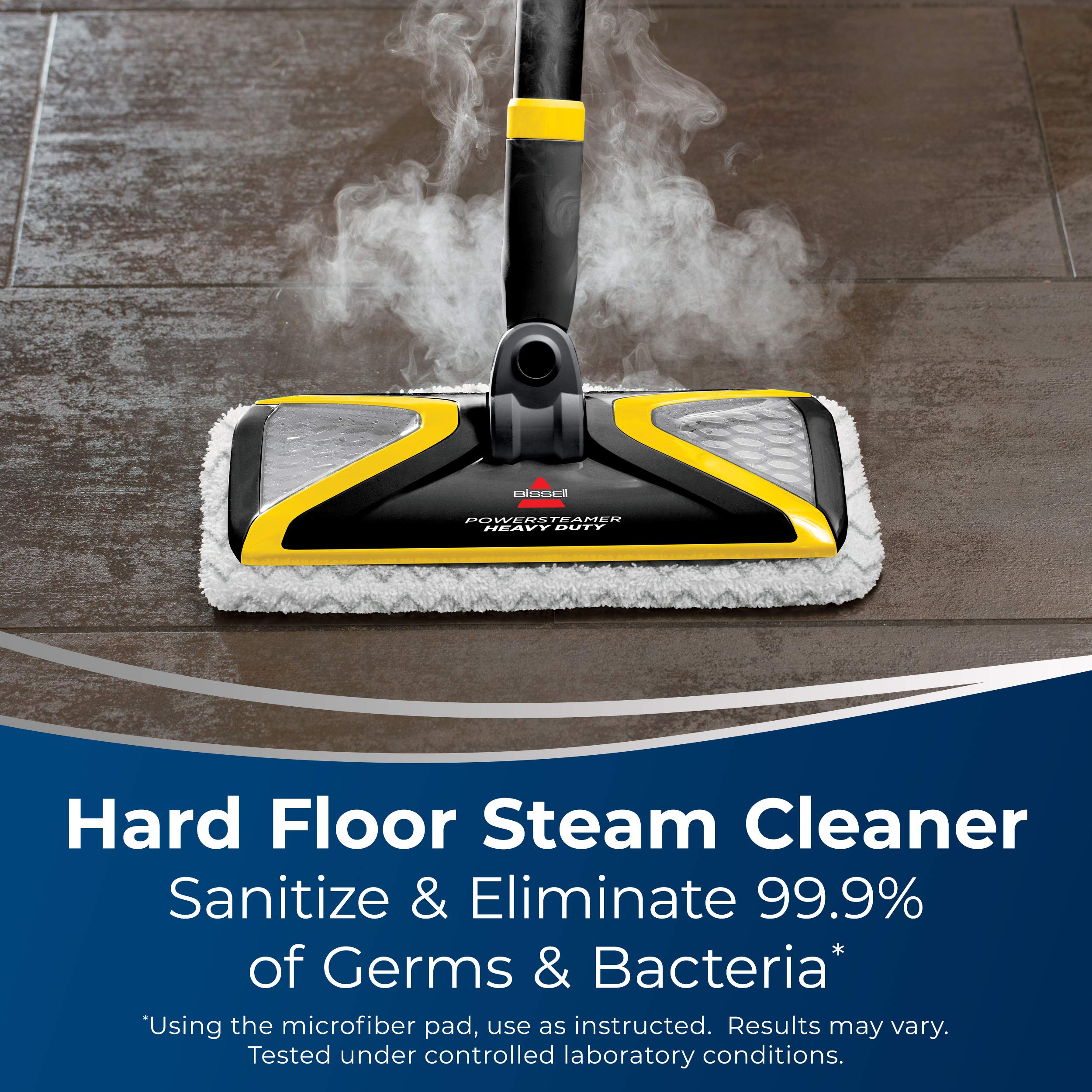 BISSELL Power Steamer Heavy Duty 3-in-1 Steam Mop with Handheld SteamShot - Deep Clean Floors, Cars, Windows & Furniture - Ideal for Home, Garage, RV & Workshop (Black, Model 2685B) - Perfect for Pet Owners, Allergy Sufferers & Deep Cleaning Tasks