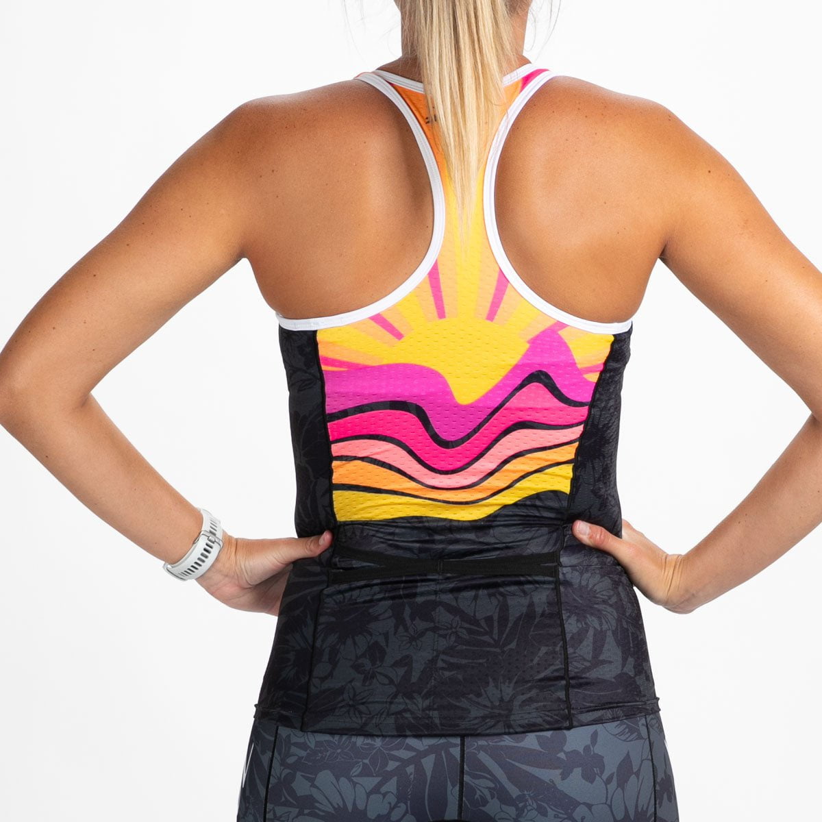 Women's Limited Edition Tri Racerback Tank Top - West Coast Style | Perfect for Yoga, Gym & Beach Wear