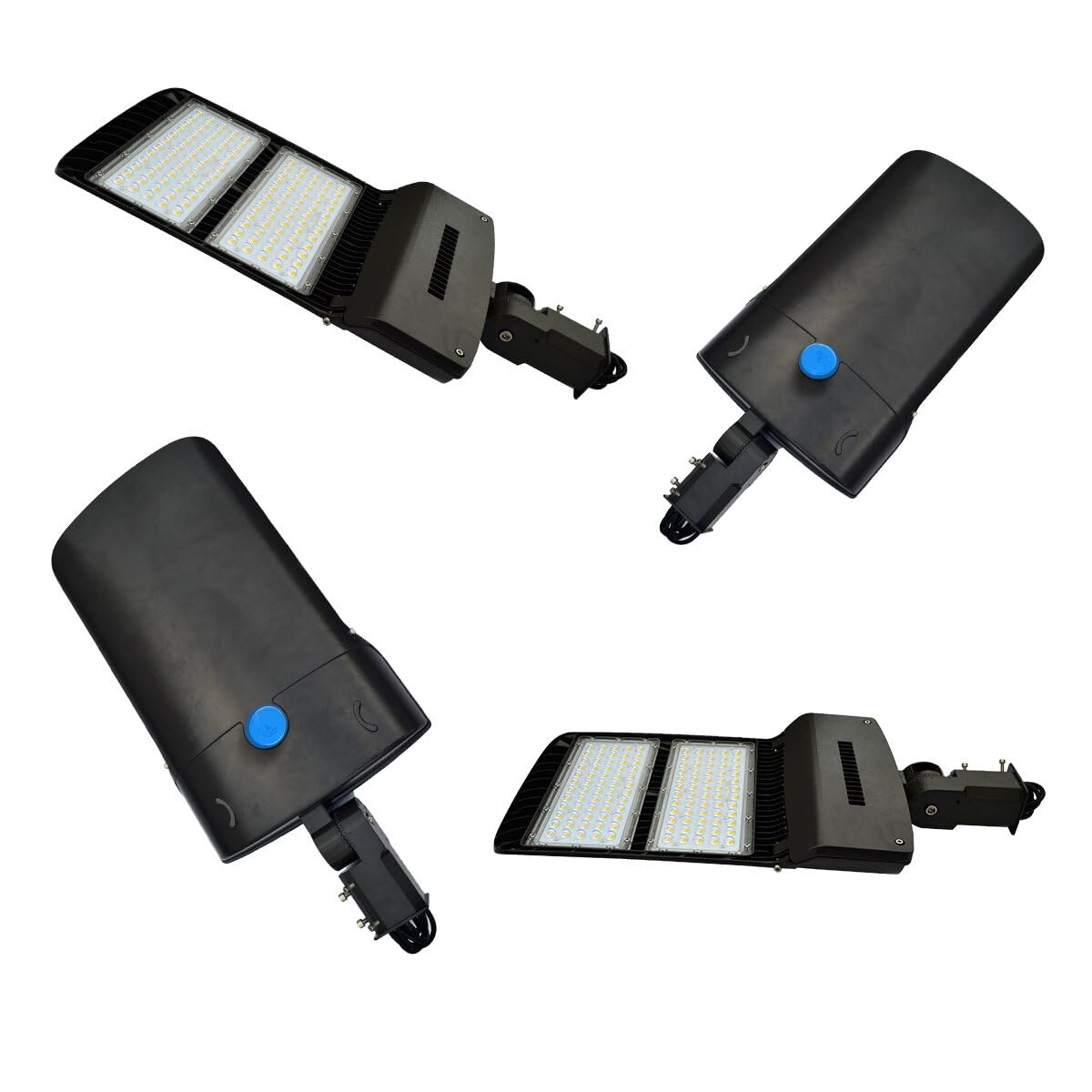200W LED Parking Lot Lights with Photocell - 26000lm Outdoor LED Flood Lights 5000K - Commercial LED Shoebox Lights with Trunnion Mount - Ideal for Streets, Walls, Barns & Courtyards - Energy Efficient Area Lighting Solution for Parking Lots & Outdoor Spaces