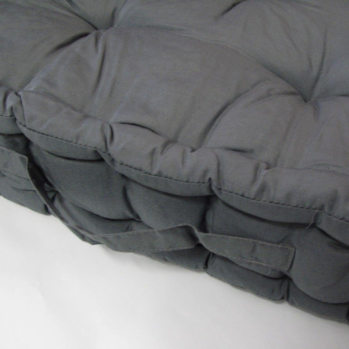 1 PC Thick Floor Cushion Pad 40 x 40 x 8 cm - Soft Grey Memory Foam Seat Mat for Yoga, Meditation, Kids Playroom & Cozy Home Decor