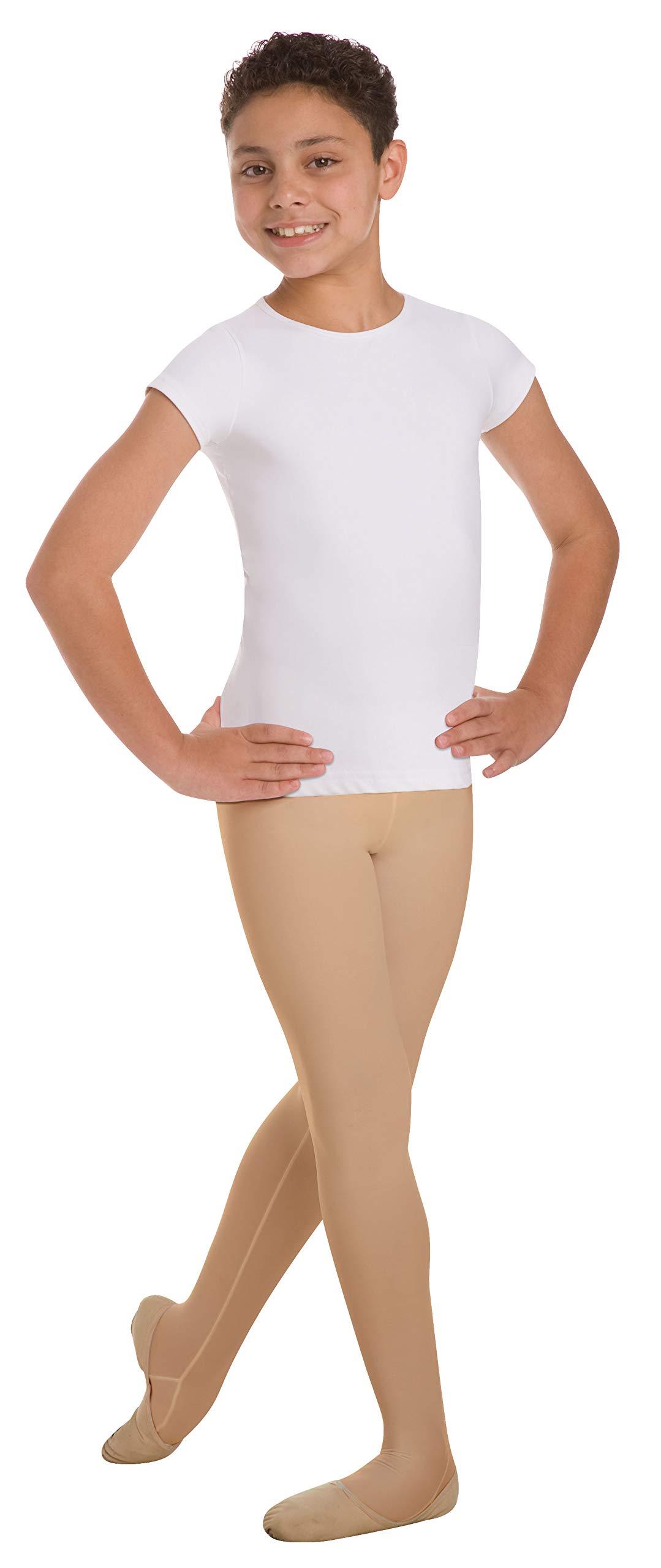 Body Wrappers Boys Convertible Foot Dance Tights Style B90 - Ballet, Jazz & Performance Tights for Young Dancers - Perfect for Dance Classes, Recitals & Competitions