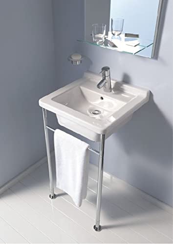 56cm White Starck 3 Vanity Basin - Modern Countertop Sink for Bathroom & Powder Room Renovations