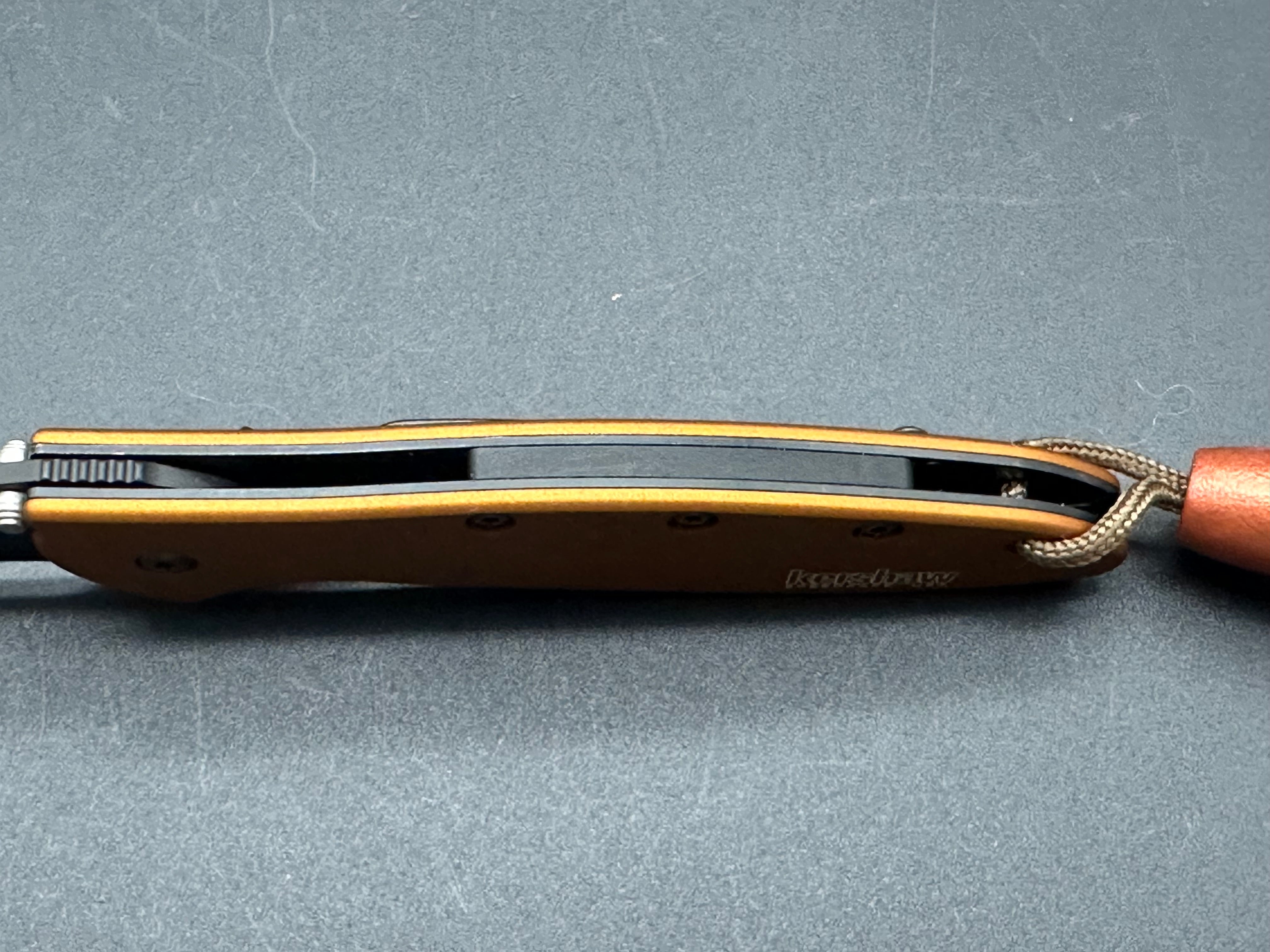 Kershaw Leek 1660 BRZBLK Folding Knife - Bronze Aluminum Scales, Razor Sharp EDC Pocket Knife for Outdoor, Camping, and Everyday Carry