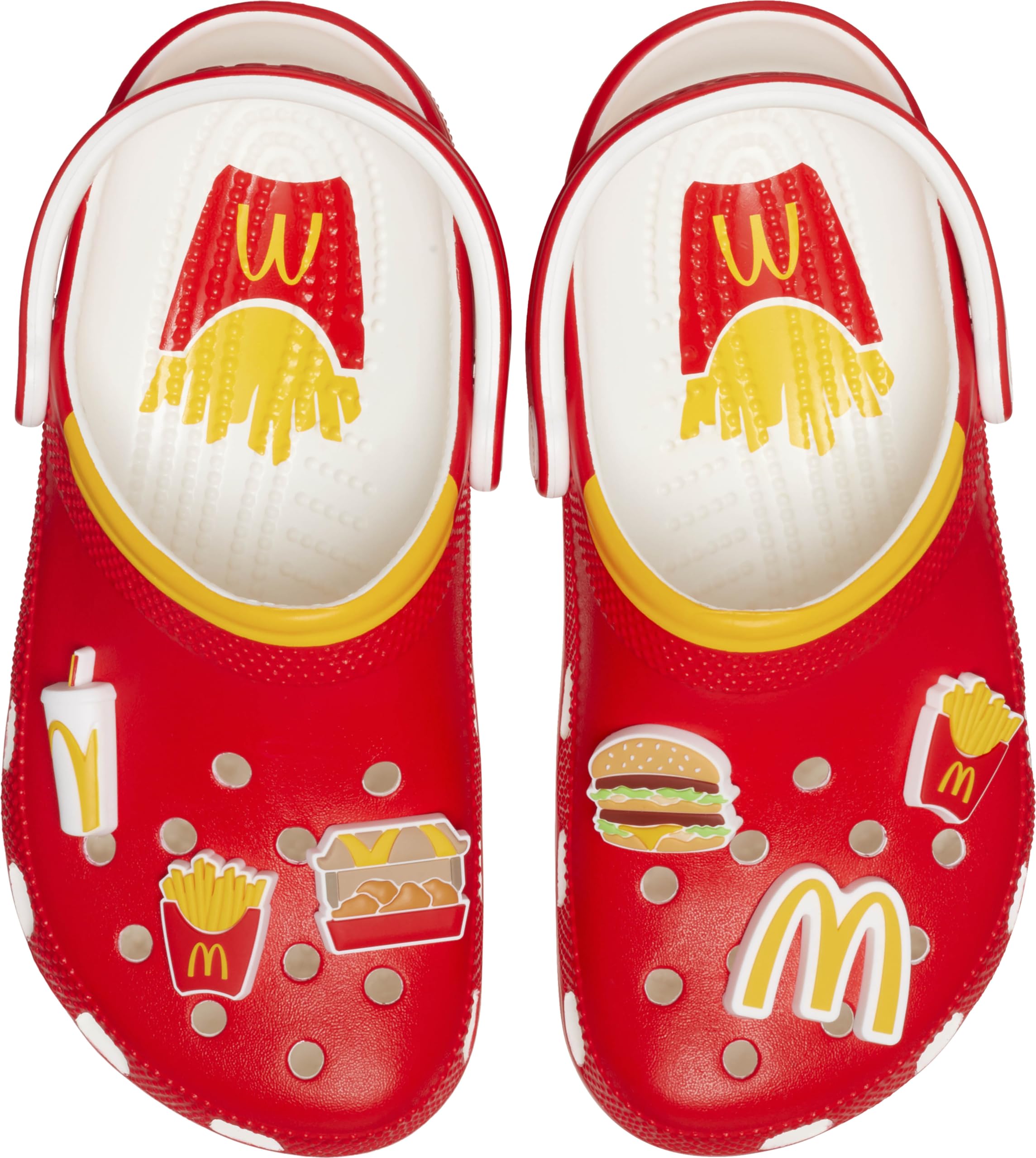 Crocs Unisex-Adult McDonald's X Classic Clog | Comfortable Slip-On Shoes for Men & Women | Perfect for Casual Wear, Fast Food Workers & Home Use