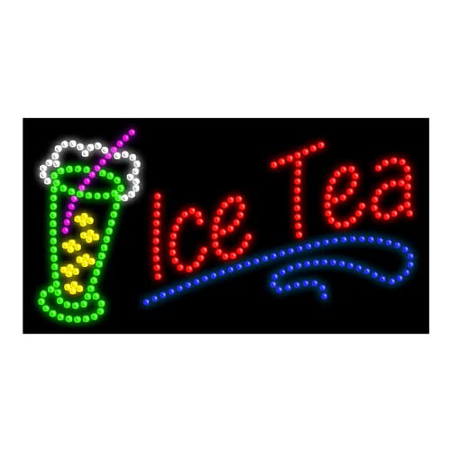 Vintage Style Ice Tea LED Neon Sign #21304 - Retro Cafe Bar Decor for Home, Office, or Restaurant