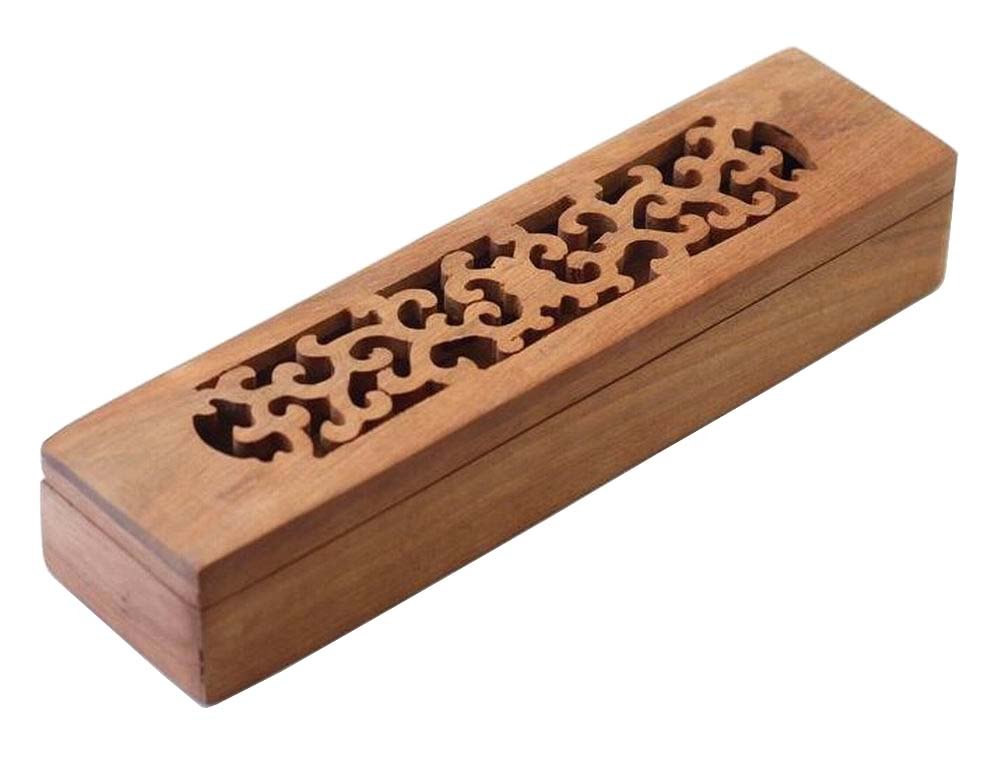 Premium Wooden Chopsticks & Flatware Storage Box - Elegant Cutlery Organizer Case for Kitchen, Dining Table, and Picnic Use - Style #01