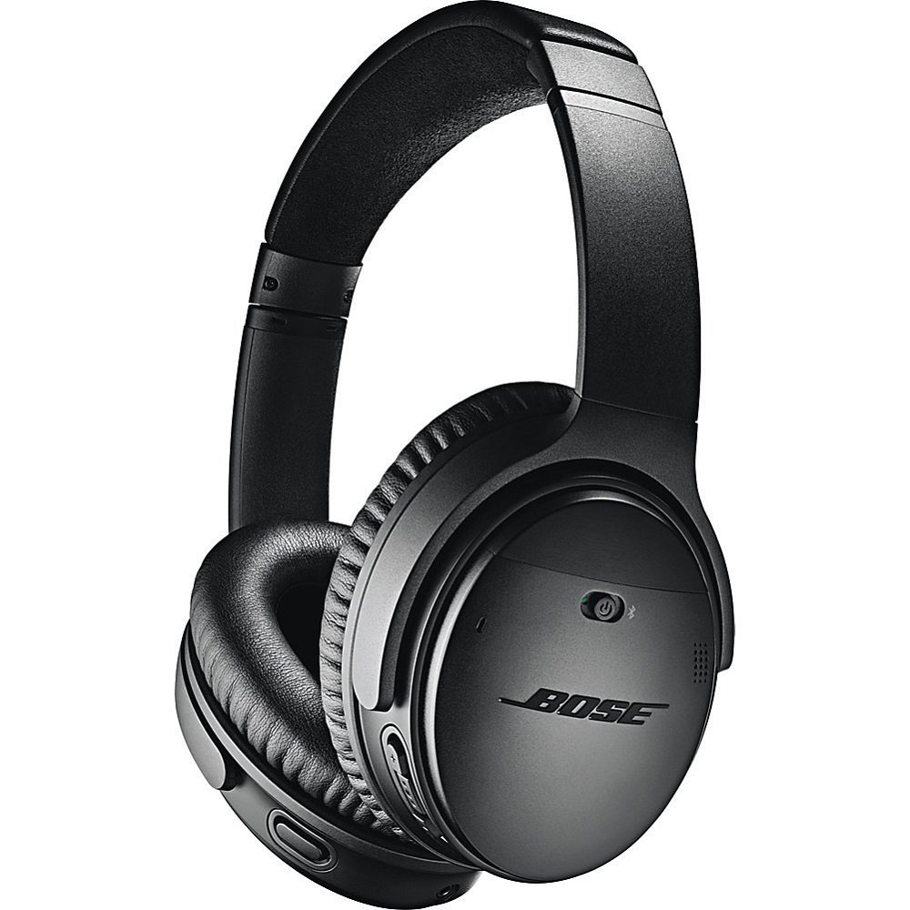 Bose QuietComfort 35 II Wireless Bluetooth Noise Cancelling Headphones - Black (Renewed) | Premium Sound for Travel, Work & Home Use