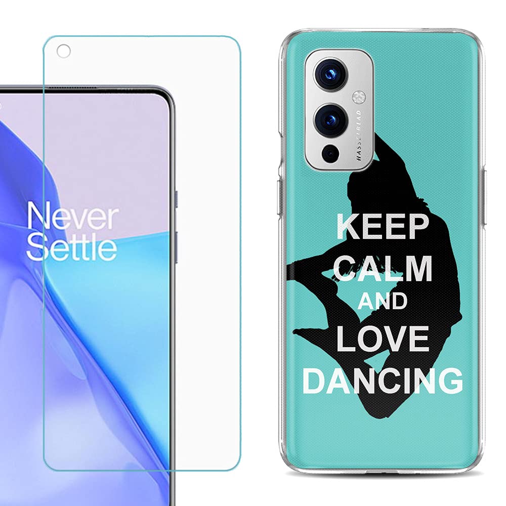 OnePlus 9 5G TPU Phone Case with Tempered Glass - Slim Fit Protection for Daily Use