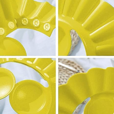 WENGTY Adjustable Soft Baby Shower Cap - Safe Bathing Hair Wash Hat for Infants & Toddlers - Waterproof Eye & Ear Protection - Multicolor - Perfect for Bath Time, Hair Washing, and Spa Days