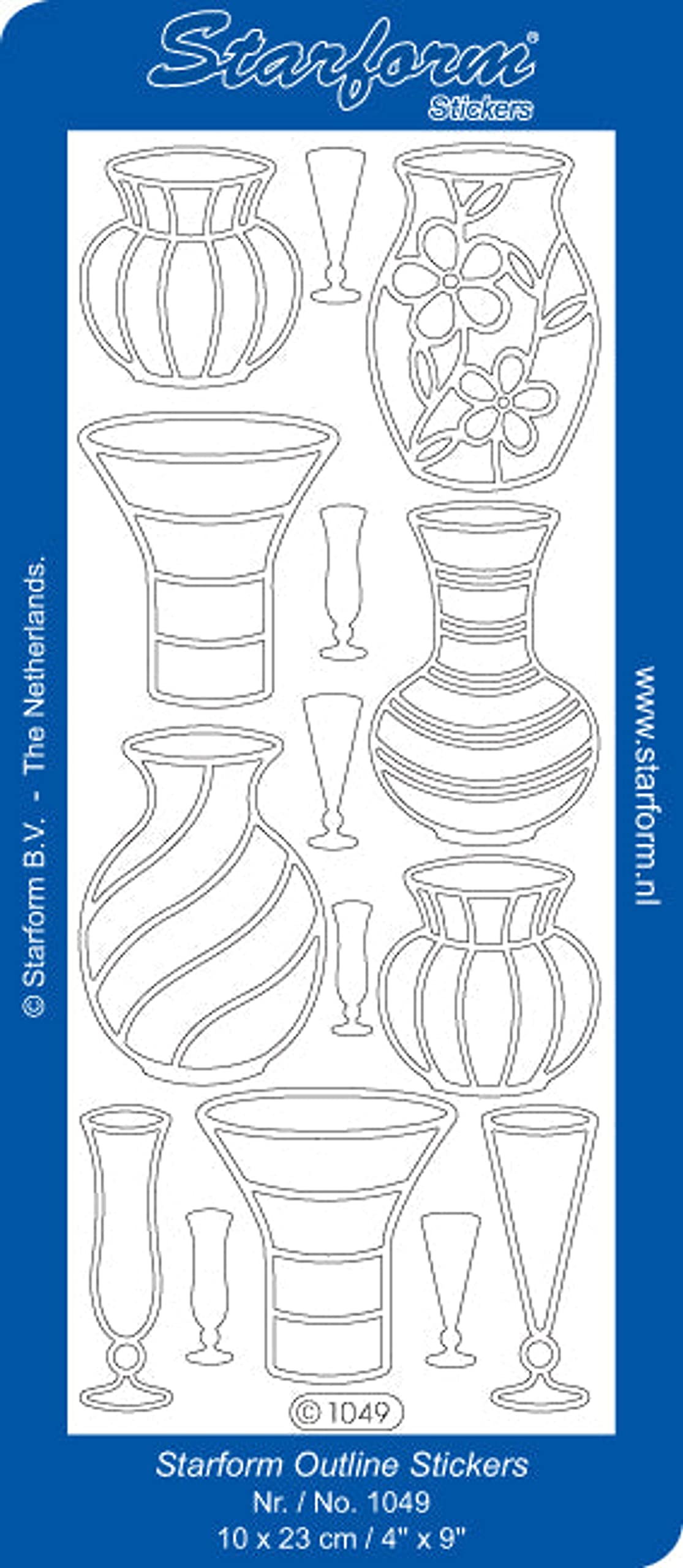 Starform Gold Decorative Stickers for Vases - Premium Waterproof Vinyl Decals for Home Decor, DIY Crafts, and Gift Wrapping