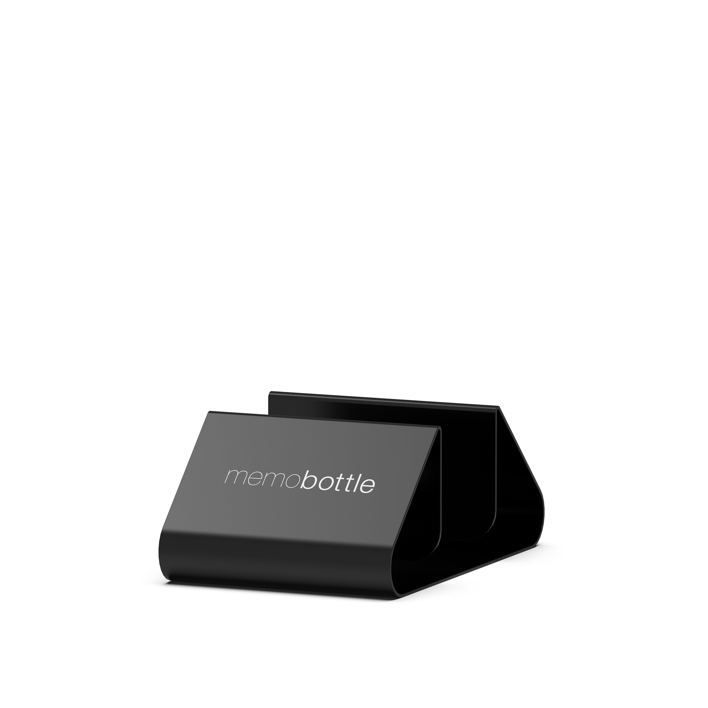Stainless Steel Black Desk Stand for memobottle - Perfect for Office, Home & Travel Organization