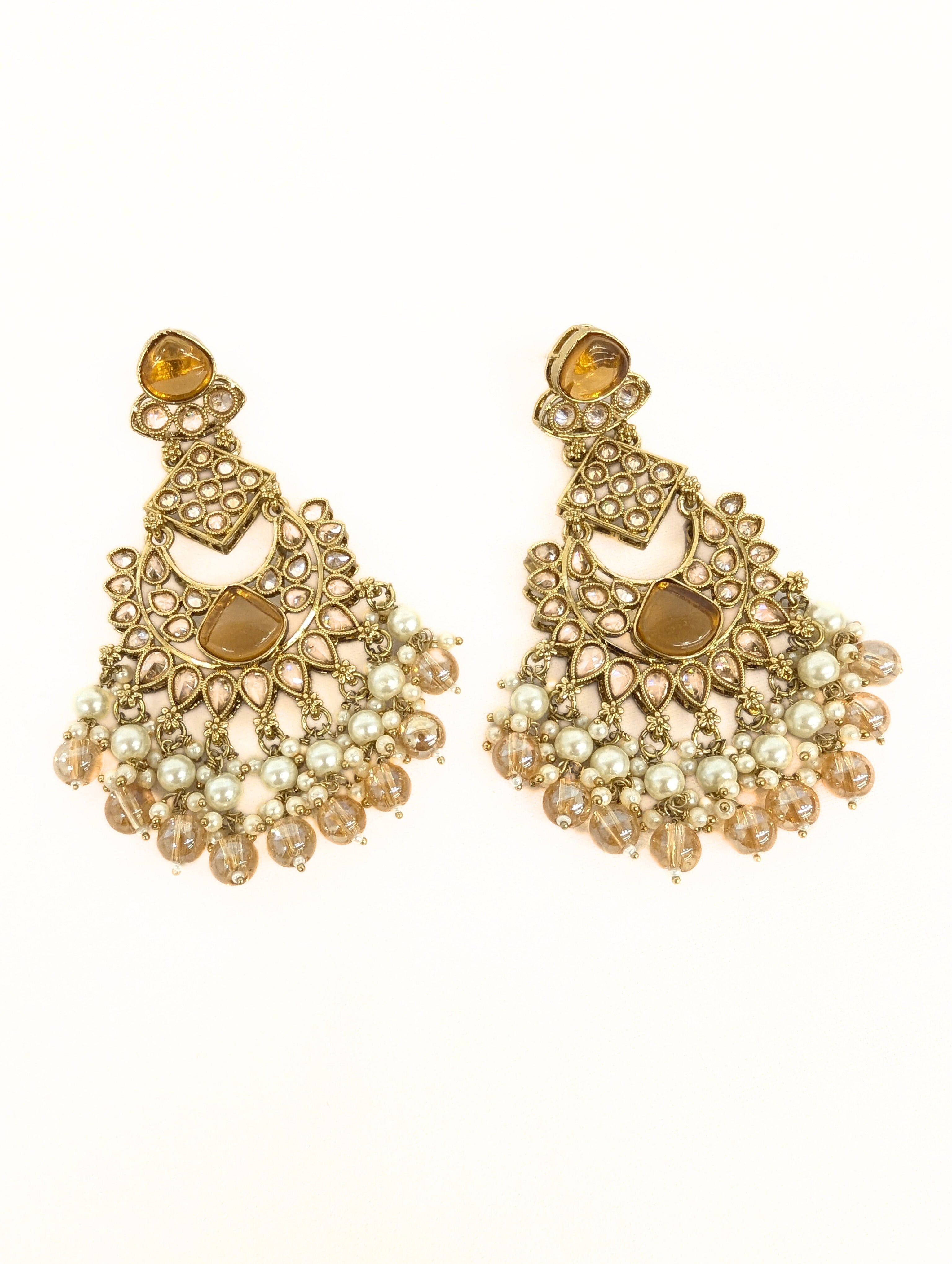 ARINA POLKI EARRINGS - Exquisite Indian Jewelry for Women | Handmade Kundan Earrings | Traditional Ethnic Accessories for Weddings, Parties & Festive Occasions