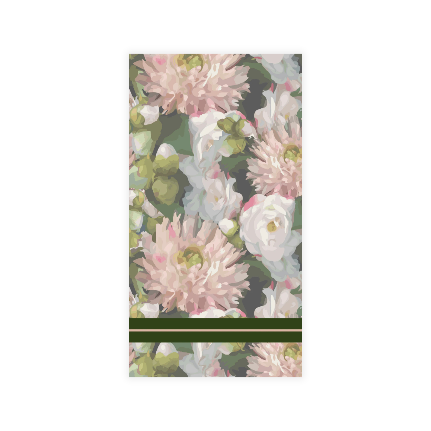 Premium Disposable Linen-Like Paper Guest Towels - 16 Pack (Dahlia Design) | Soft & Absorbent for Bathroom, Kitchen, Spa & Events | Eco-Friendly Napkins for Parties, Weddings & Hospitality Use