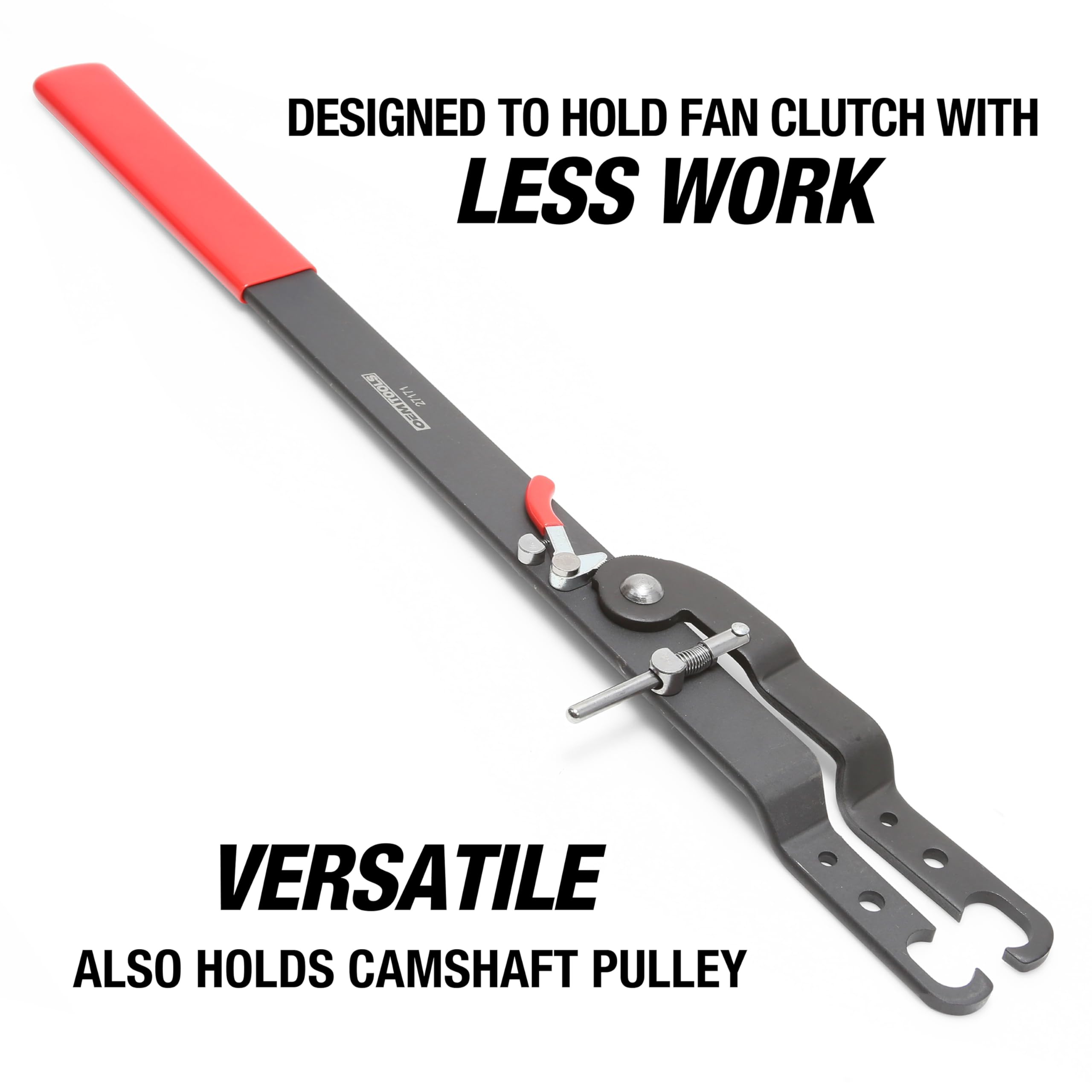 OEMTOOLS 27171 Adjustable Fan Clutch Holding Tool - Heavy Duty Pulley Holder for GM, Ford, Dodge Vehicles - Water Pump Pulley Locking Wrench - Fan Clutch Removal Tool with Extended Handle for Extra Torque - Ideal for Auto Repair Shops & DIY Mechanics