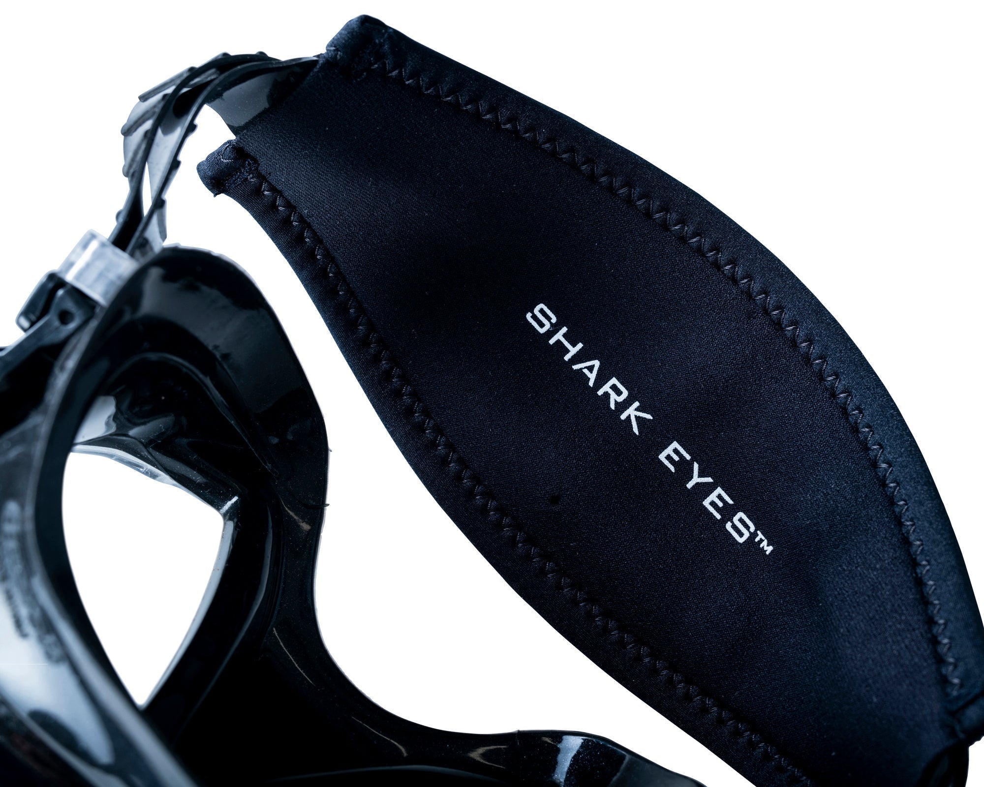 Shark Eyes Mask Tamer - Adjustable Mask Strap Comfortable for Adults & Kids - Perfect for Sports, Travel and Daily Use