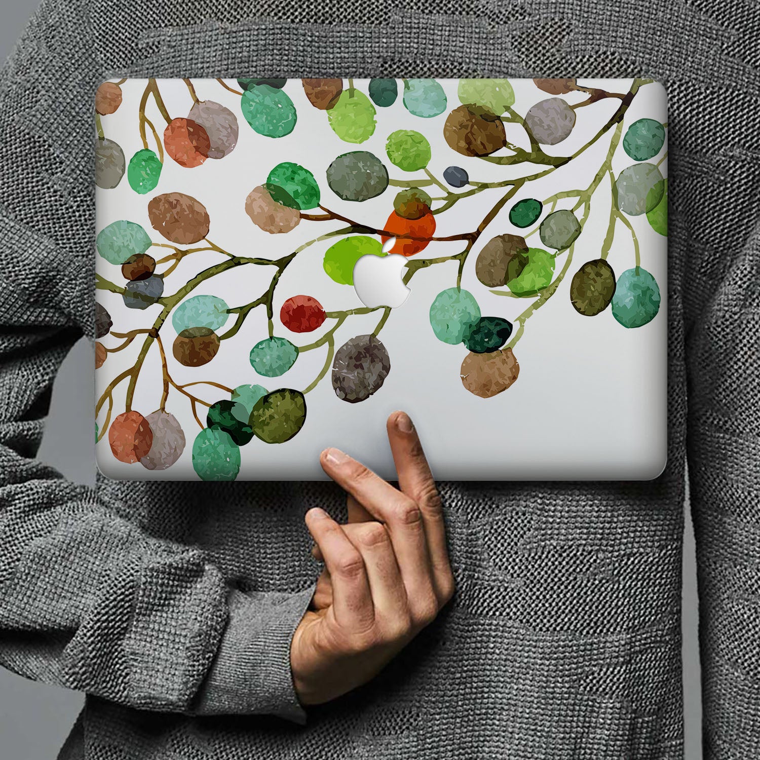Premium MacBook Pro/Air Protective Case - Durable Scratch-Resistant Cover with Leaf Design - Perfect for Work, Travel & Everyday Use