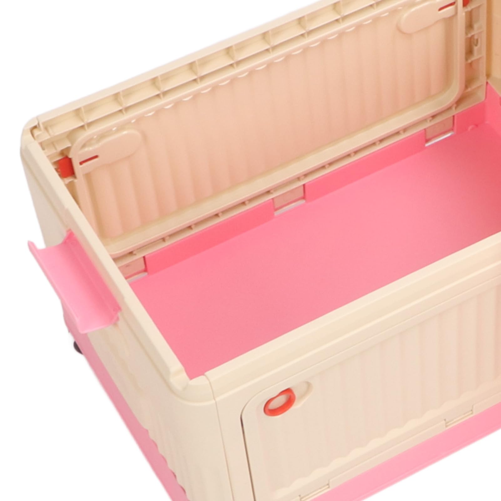 Collapsible Toy Storage Box with Lid and Wheels - Large Kids Toy Organizer for Nursery, Playroom & Bedroom - Perfect for Organizing Stuffed Animals, LEGOs & Playroom Toys