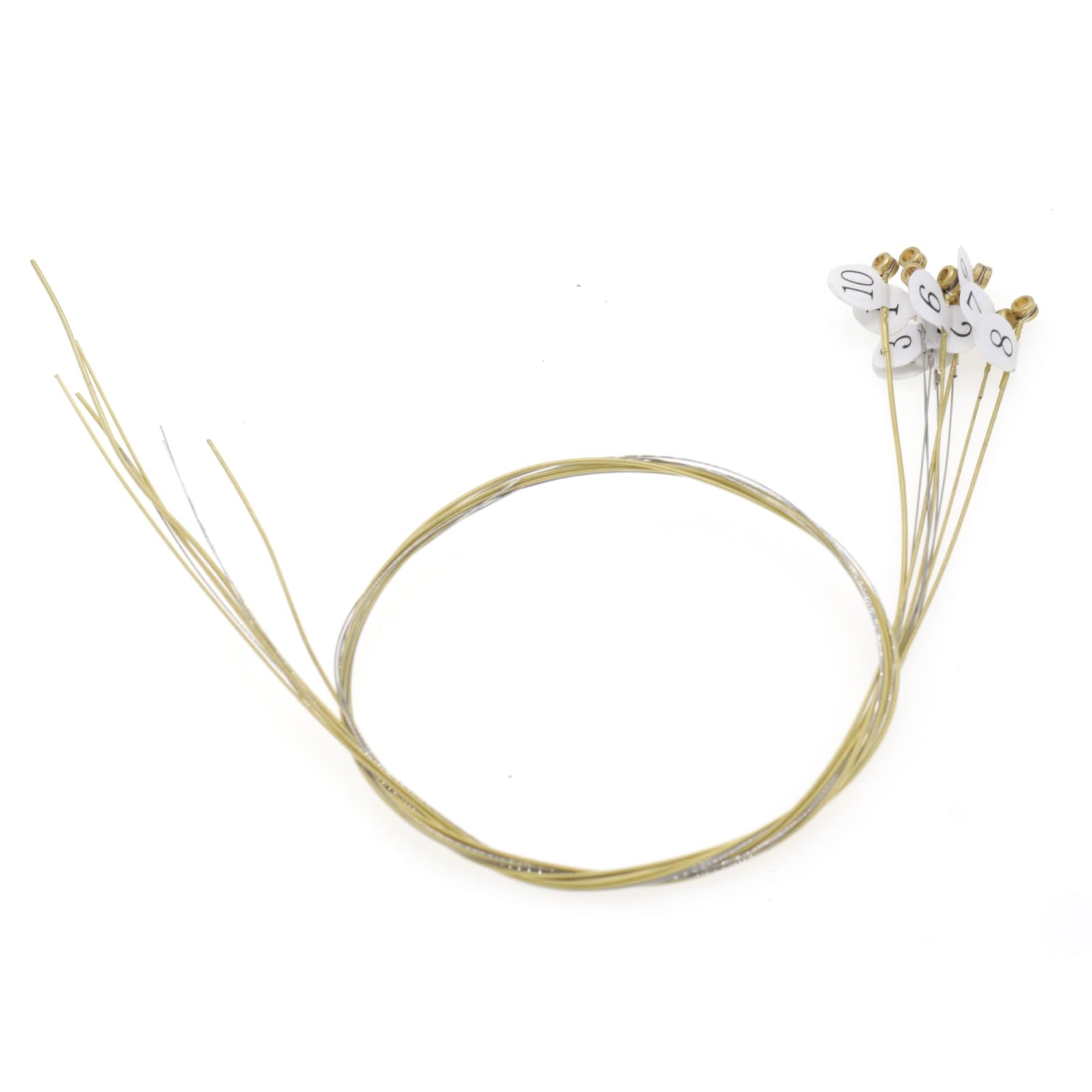 Premium 10-String Metal Lyre Harp Replacement Strings - High-Quality Musical Instrument Accessories for Professional & Beginner Harp Players - Perfect for Performances, Practice & Studio Recording