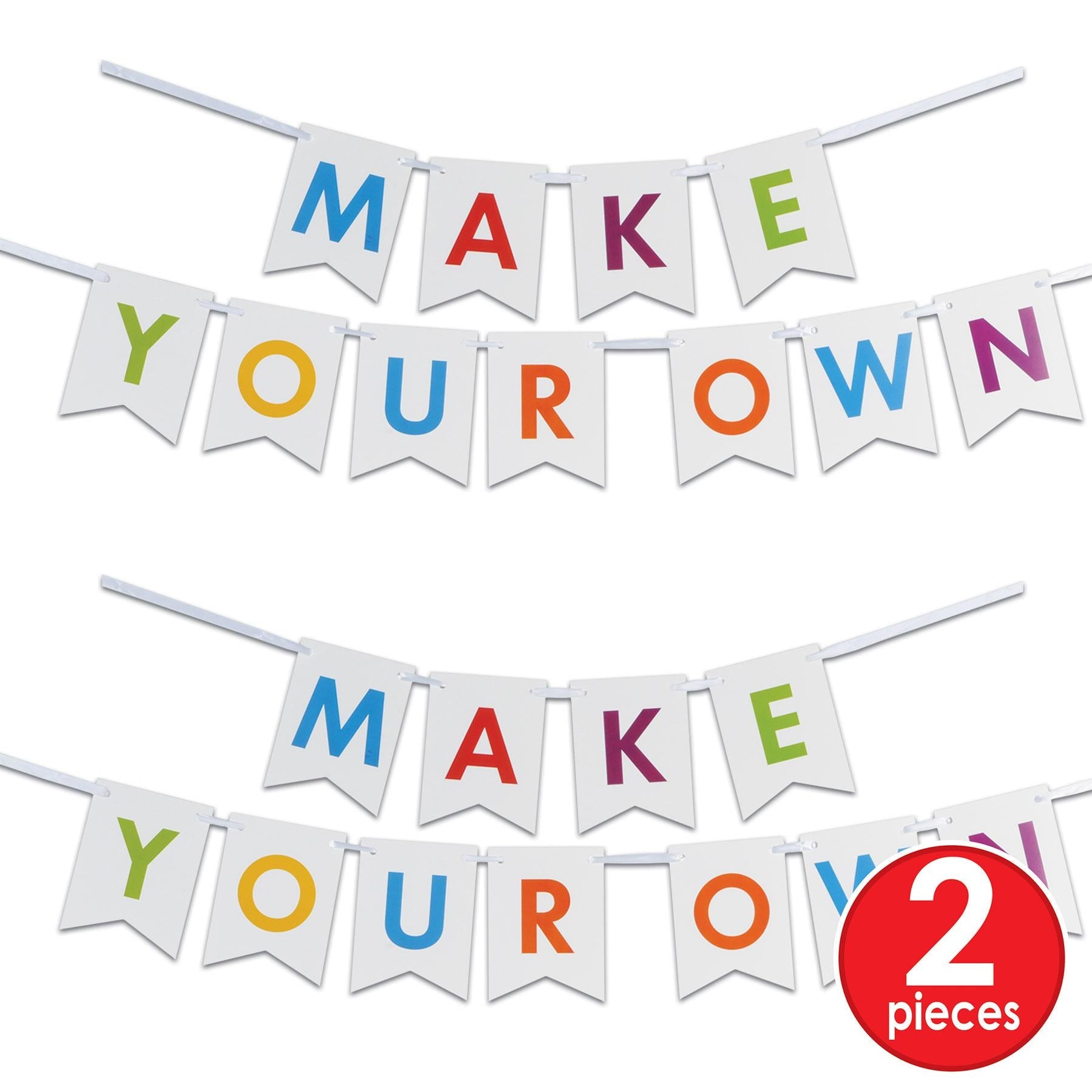 12 Pack Beistle Letter Party Streamer Kit - Alphabet Banner Decorations for Birthday, Graduation & Baby Shower - Perfect for Indoor & Outdoor Celebrations