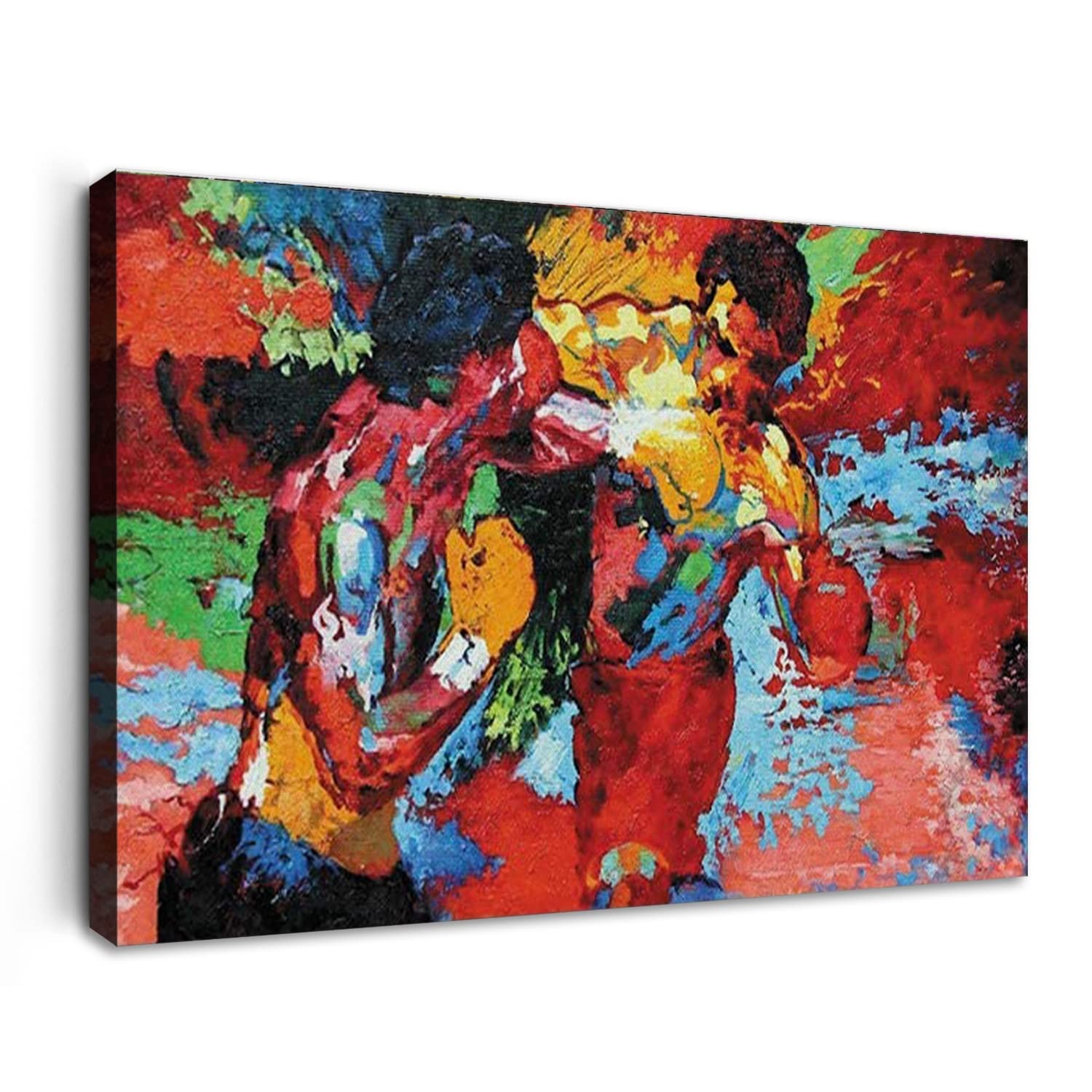 Fchen Boxing Sports Canvas Wall Art - Colorful Framed Poster 32